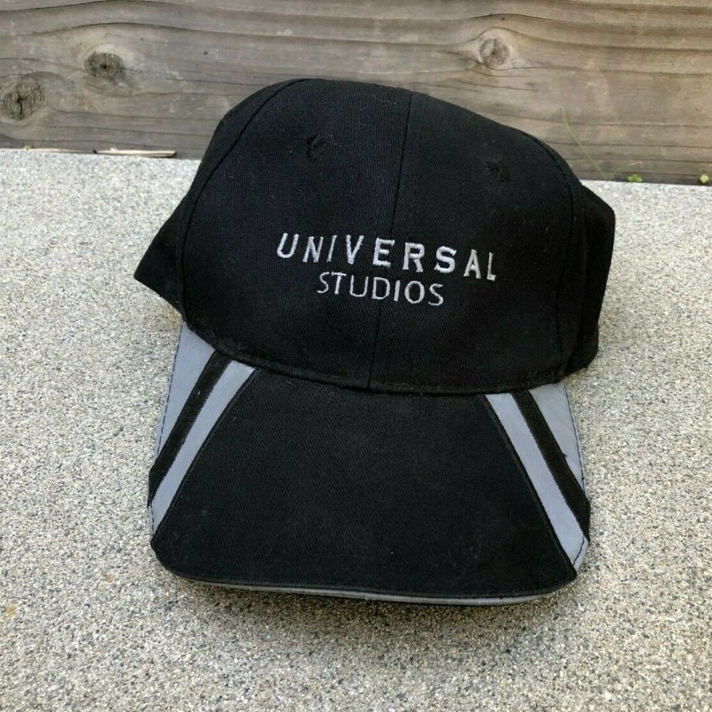 OC Sports Unisex UNIVERSAL STUDIOS Vintage Employee Black Hat Cap Adjust…​​​